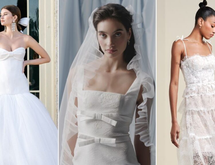 Fashion board showing bridal dress styles, accessories, and personal style ideas